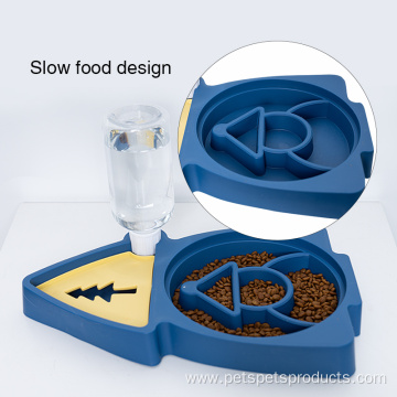 Dog Slow Bowl Automatic Water Fountain Pet Feeder